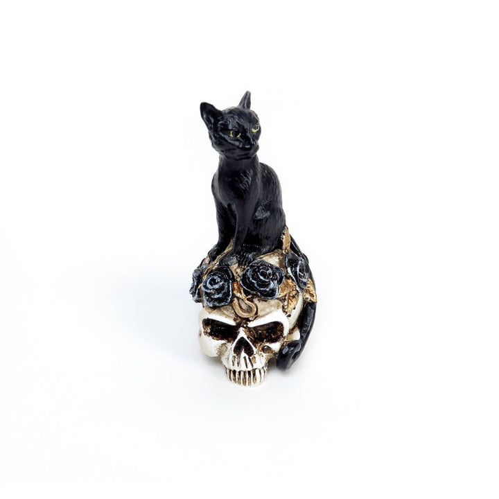 Black Cat Skull Miniature by Alchemy of England