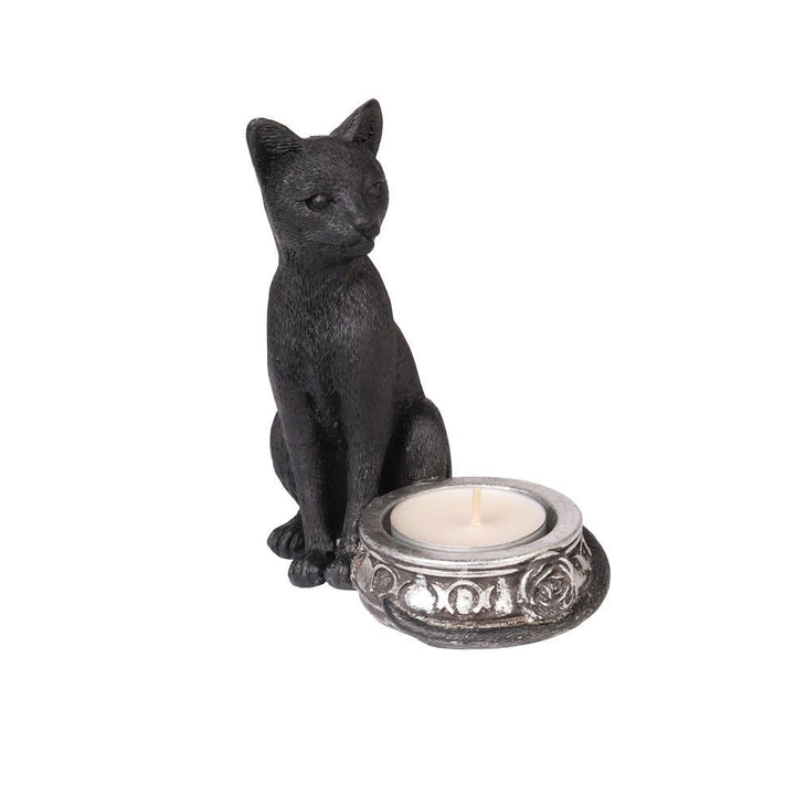 Black Cat Tea Light Holder by Alchemy of England