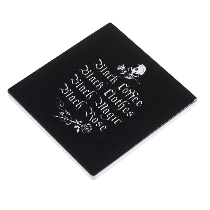 Black Coffee Black Clothes Trivet Coaster by Alchemy of England