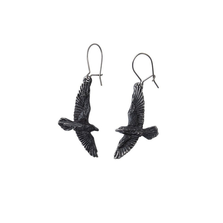 Black Raven Earrings by Alchemy of England