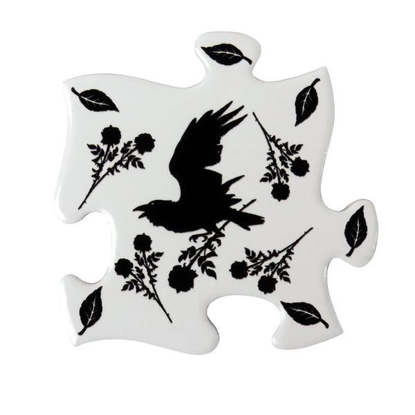 Black Raven & Rose Coasters (Set of 4) by Alchemy of England