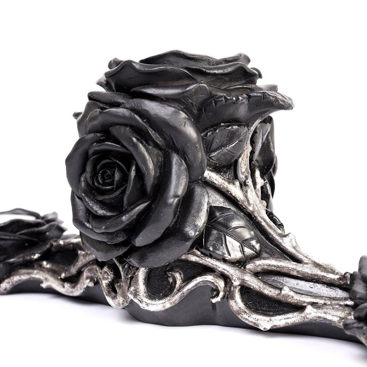 Black Rose Triple Tea Light Holder by Alchemy of England