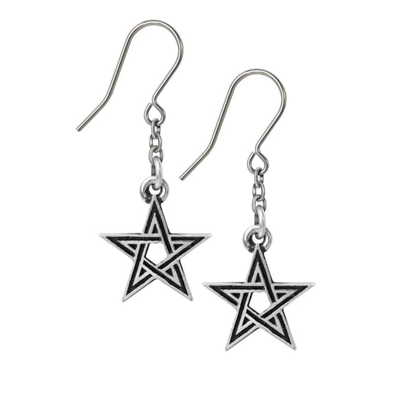 Black Star Earrings by Alchemy of England