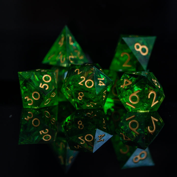 Blood of the Lich Sharp-Edged Resin Dice Set by Misty Mountain Gaming