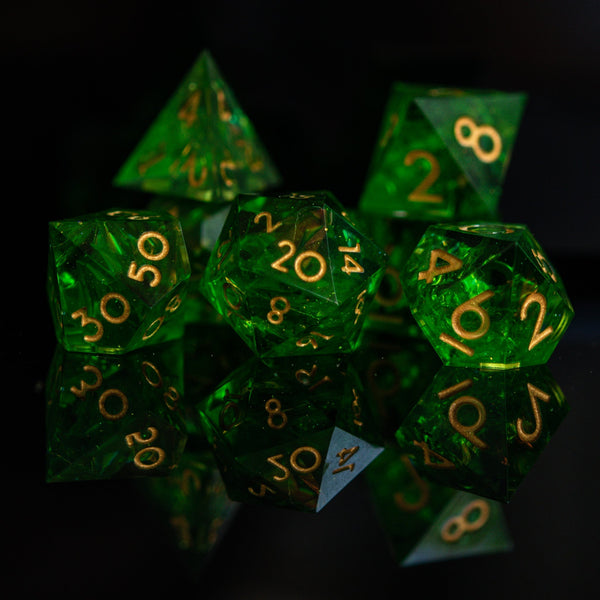 Blood of the Lich Sharp-Edged Resin Dice Set by Misty Mountain Gaming