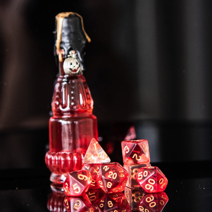 Bloodlust Elixir Acrylic Dice Set by Misty Mountain Gaming