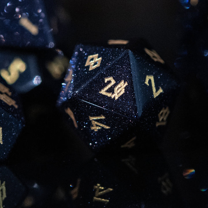 Blue Sandstone Dice Set by Misty Mountain Gaming