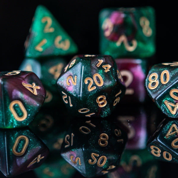 Breath of the Strong Acrylic Dice Set by Misty Mountain Gaming