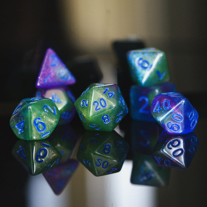 C-137 Acrylic Dice Set by Misty Mountain Gaming