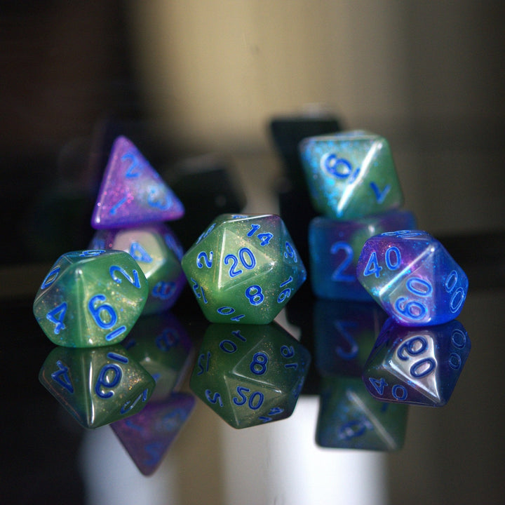 C-137 Acrylic Dice Set by Misty Mountain Gaming