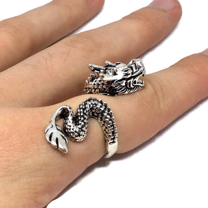 Asian Dragon Wraparound Ring by Gifts From The Crypt