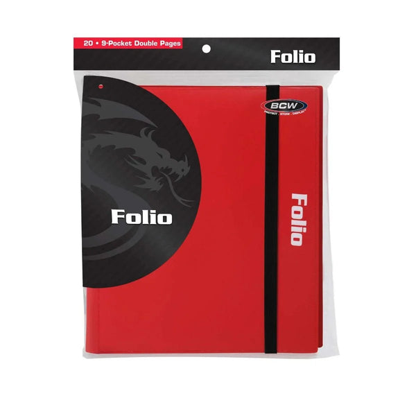 Card Folio Portfolio 9-Pocket Codex Binder Album, Red by BCW