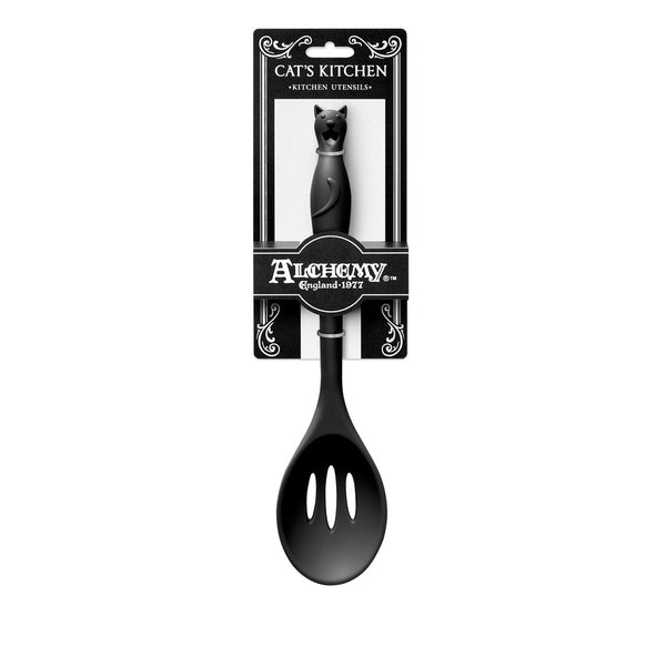 Cat's Kitchen Slotted Spoon by Alchemy of England