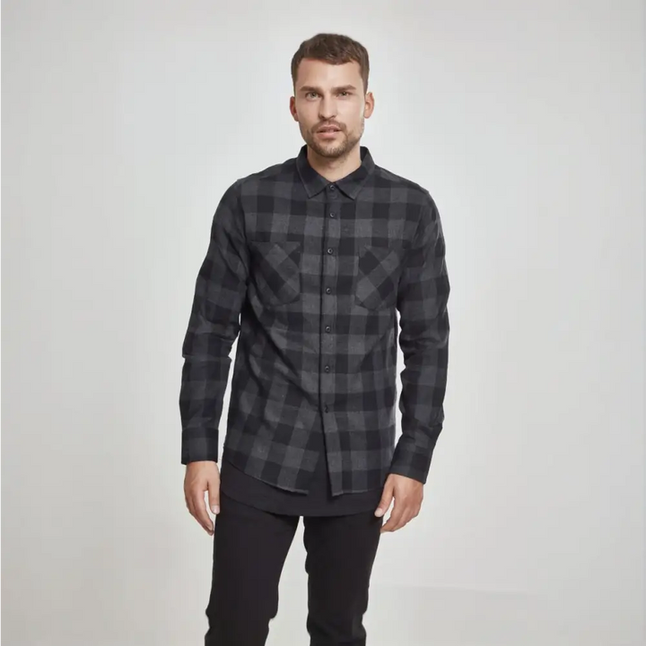 Checked Flanell Shirt-4