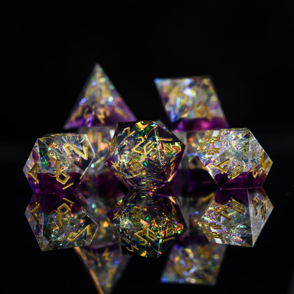 Conjure Fey Sharp-Edged Resin Dice Set by Misty Mountain Gaming