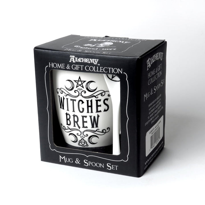 Crescent Witches Brew Mug Tea Cup and Spoon by Alchemy of England