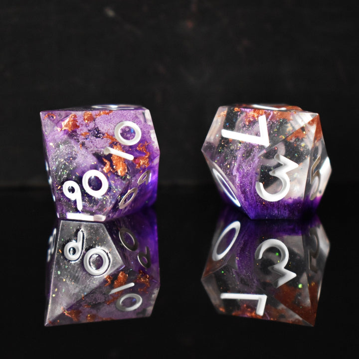 Crown of Madness Sharp-Edged Resin Dice Set by Misty Mountain Gaming