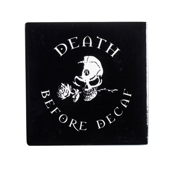 Death Before Decaf Trivet Coaster by Alchemy of England