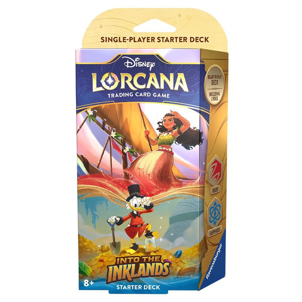 Disney Lorcana: Into the Inklands Starter Deck (Ruby & Sapphire) by Disney