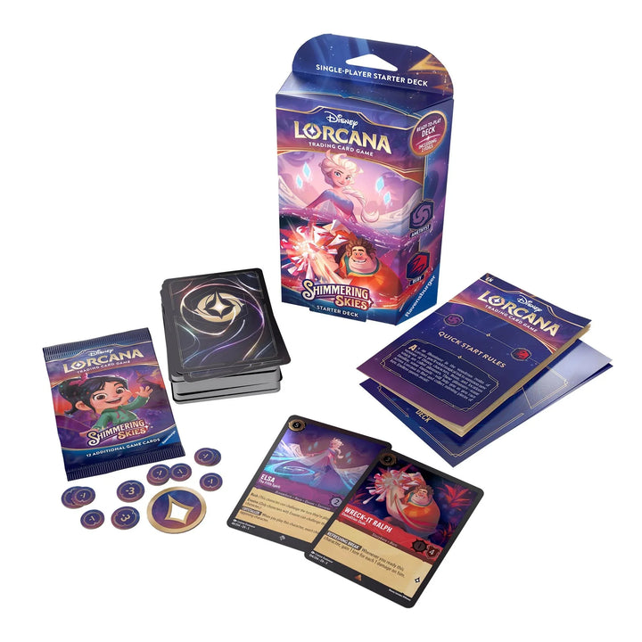 Disney Lorcana: Shimmering Skies Amethyst & Ruby Starter Deck by Disney