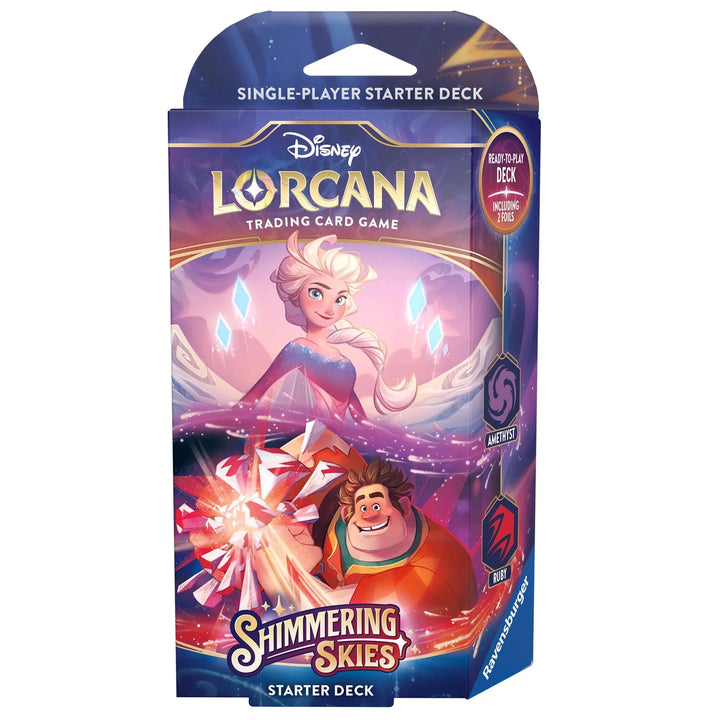 Disney Lorcana: Shimmering Skies Amethyst & Ruby Starter Deck by Disney