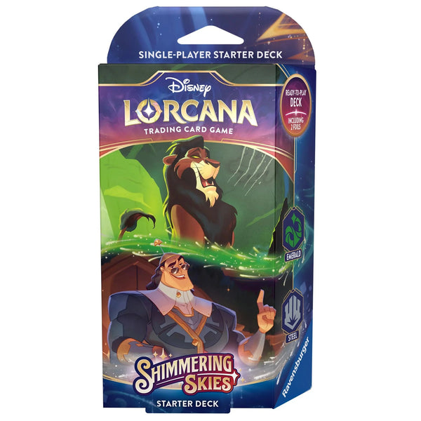 Disney Lorcana: Shimmering Skies Emerald & Steel Starter Deck by Disney