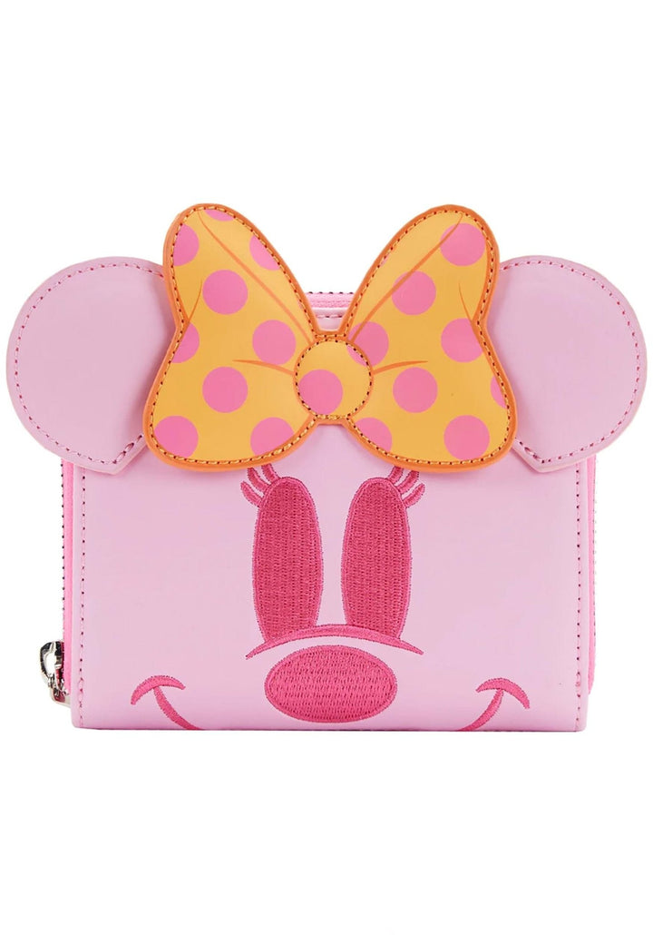 Disney Patel Ghost Minnie Glow in the Dark Zip Around Wallet by Loungefly