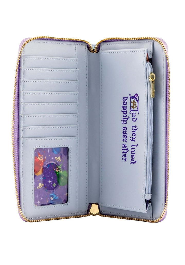 Disney Princess Castle Series Sleeping Beauty Zip Around Wallet by Loungefly