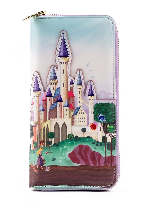 Disney Princess Castle Series Sleeping Beauty Zip Around Wallet by Loungefly