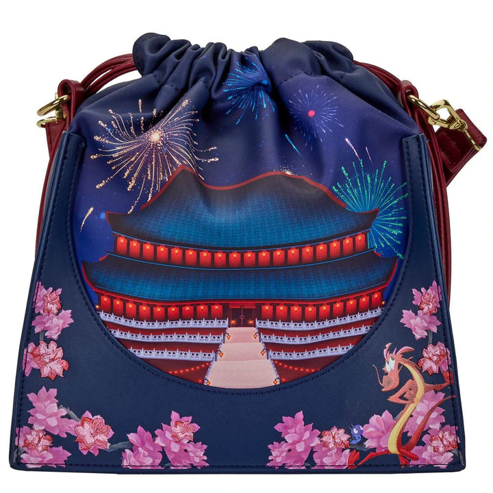 Disney Princess Mulan Castle Crossbody Bag by Loungefly