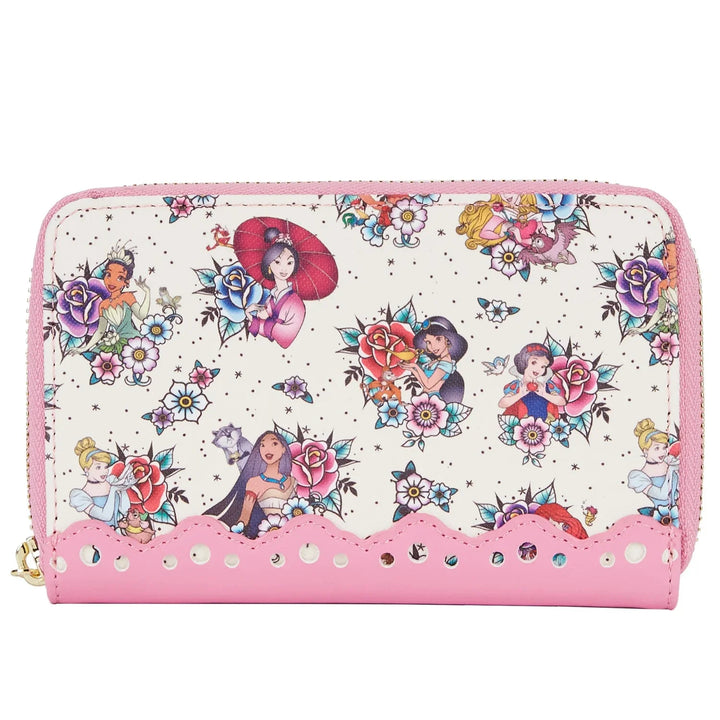 Disney Princess Tattoo Zip Around Wallet by Loungefly