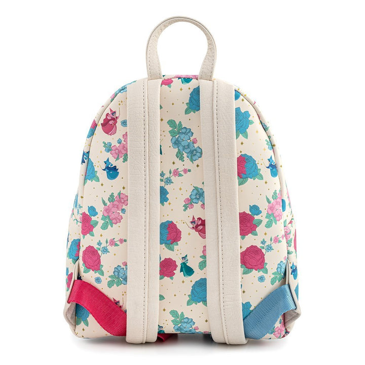 Disney Sleeping Beauty Floral Fairy Godmothers Mini-Backpack by Loungefly