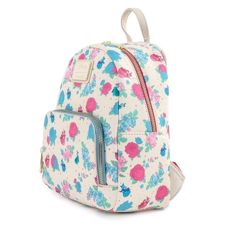 Disney Sleeping Beauty Floral Fairy Godmothers Mini-Backpack by Loungefly