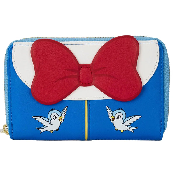 Disney Snow Whte Cosplay Bow Zip Around Wallet by Loungefly