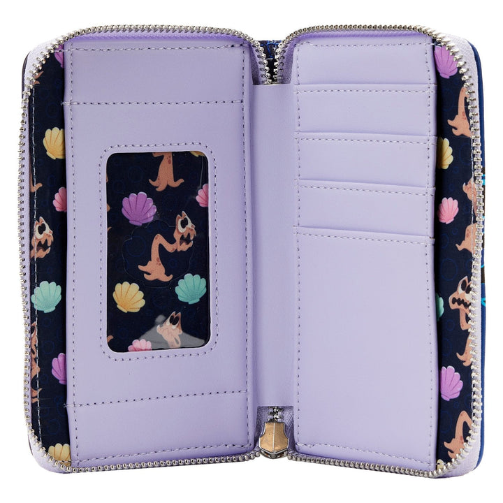 Disney The Little Mermaid Ursula Lair Zip Around Wallet by Loungefly