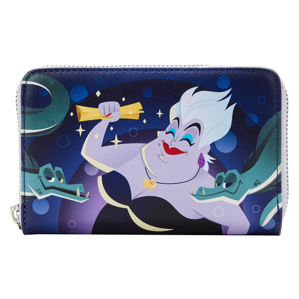 Disney The Little Mermaid Ursula Lair Zip Around Wallet by Loungefly