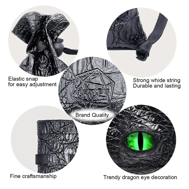 Dragon Eye Dice Bag, Green Eye by Haxtec