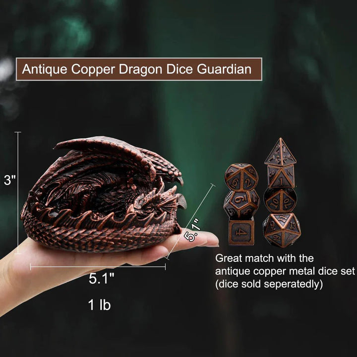 Dragon Guard Dice Set - Antique Copper by Haxtec