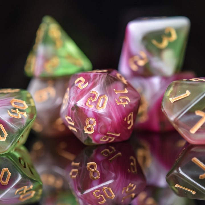 Druid Class Acrylic Dice Set by Misty Mountain Gaming