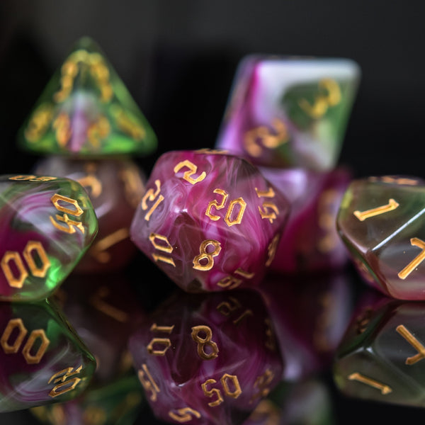 Druid Class Acrylic Dice Set by Misty Mountain Gaming