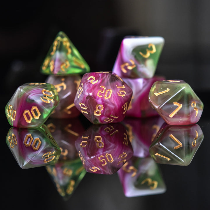 Druid Class Acrylic Dice Set by Misty Mountain Gaming