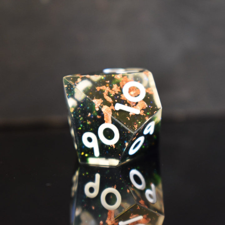 Earthbind Sharp-Edged Resin Dice Set by Misty Mountain Gaming