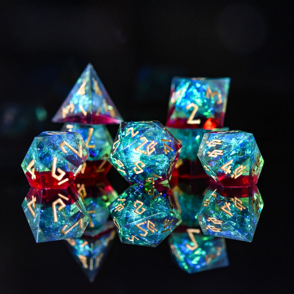 Eldritch Blast Sharp-Edged Resin Dice Set by Misty Mountain Gaming