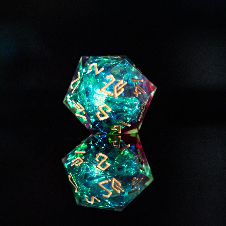 Eldritch Blast Sharp-Edged Resin Dice Set by Misty Mountain Gaming