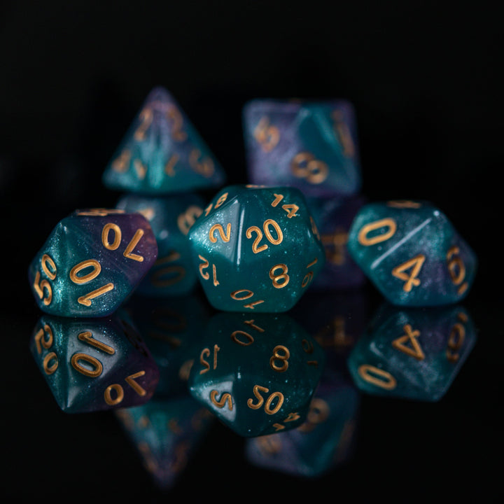 Elixir of Elemental Magic Acrylic Dice Set by Misty Mountain Gaming