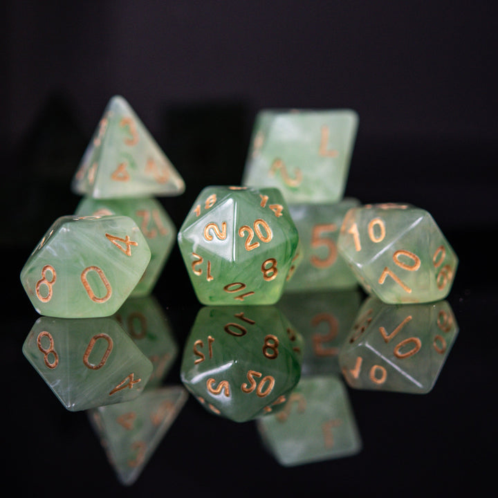 Elixir of Water Breathing Acrylic Dice Set by Misty Mountain Gaming