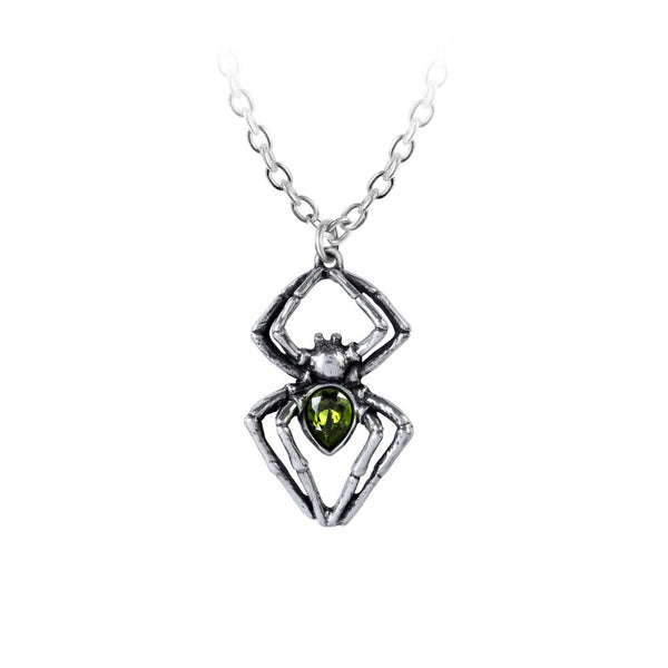 Emerald Spiderling Pendant by Alchemy of England