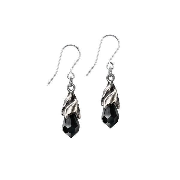 Empyrean Tear Earrings (Black) by Alchemy of England