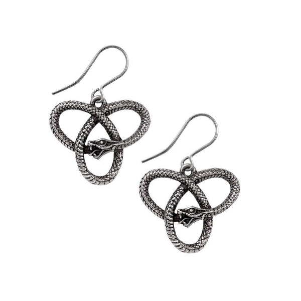 Eve's Triquetra Dropper Earrings by Alchemy of England