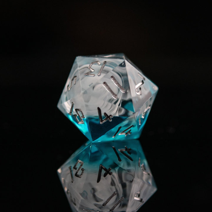 Fog Cloud Sharp-Edged Resin Dice Set by Misty Mountain Gaming